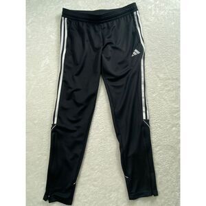 Adidas Aero Ready Athletic Training Pants Track Black White Stripes Size L‎